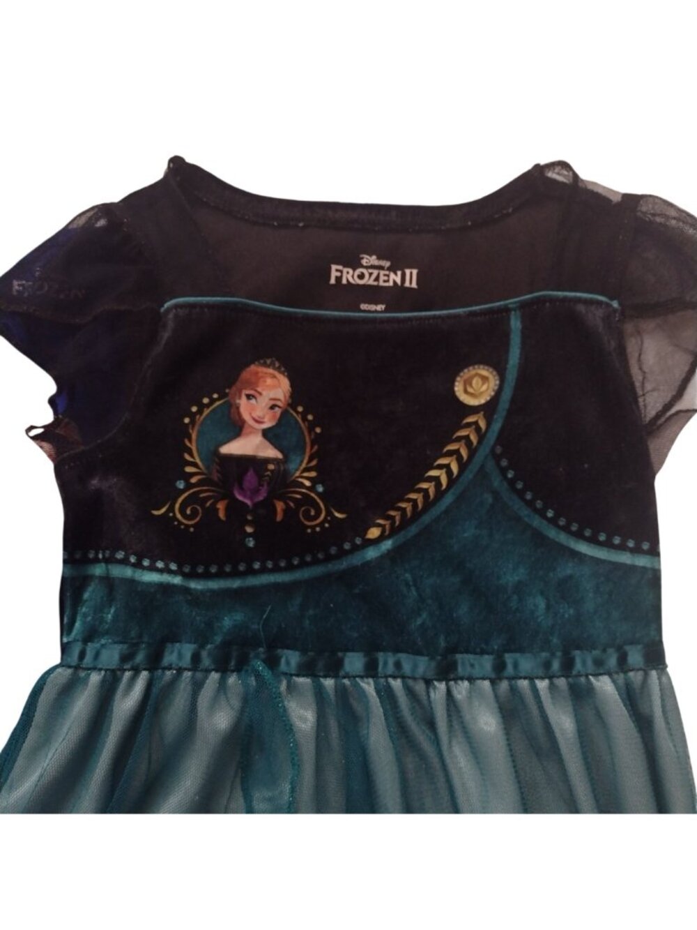 Disney Frozen Anna Elsa Girls Nightgown S 6 Set of 2 Fantasy Princess Dress Up - Picture 7 of 11
